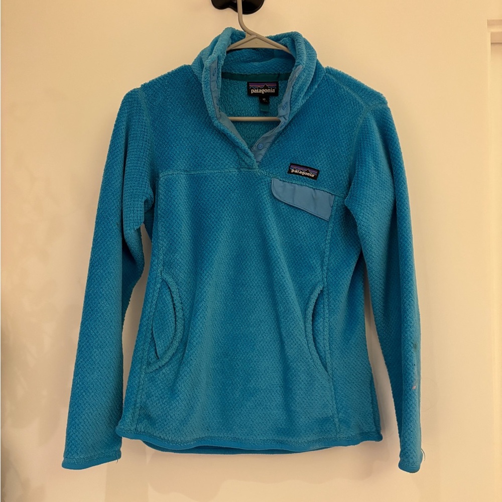 Patagonia Women's Vibrant Blue Cowl Neck Sweater